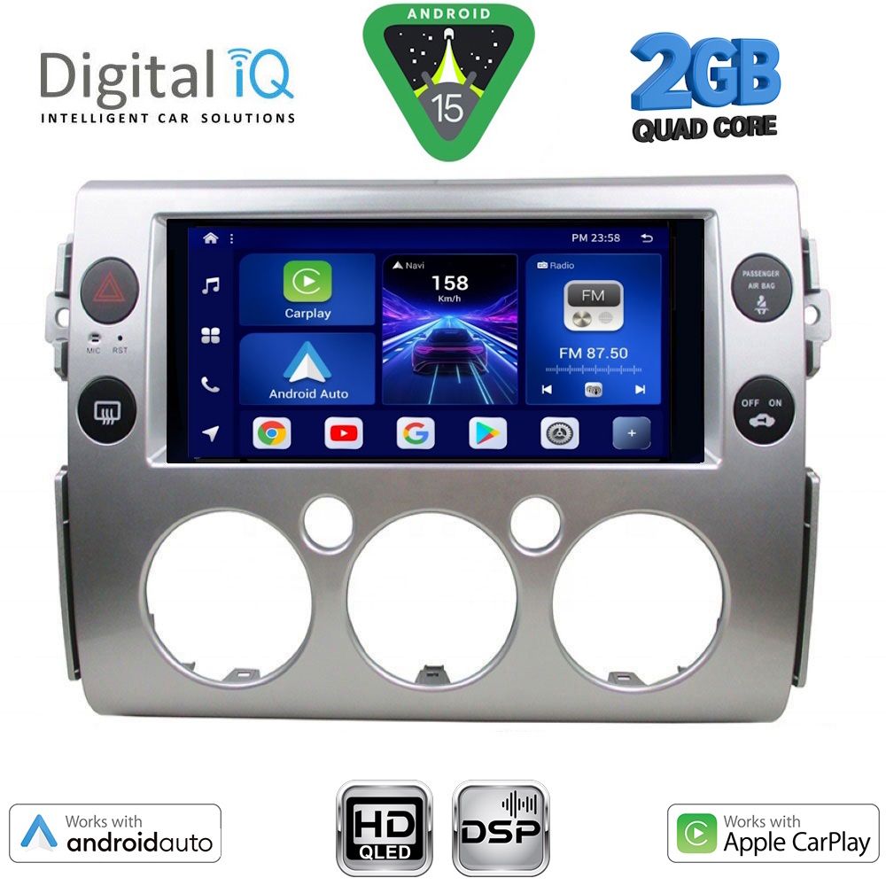 Βλησαρούλης Car Center - DIGITAL IQ BXC 3717_CPAA (9inc) MULTIMEDIA TABLET for TOYOTA FJ CRUISER mod. 2007-2013