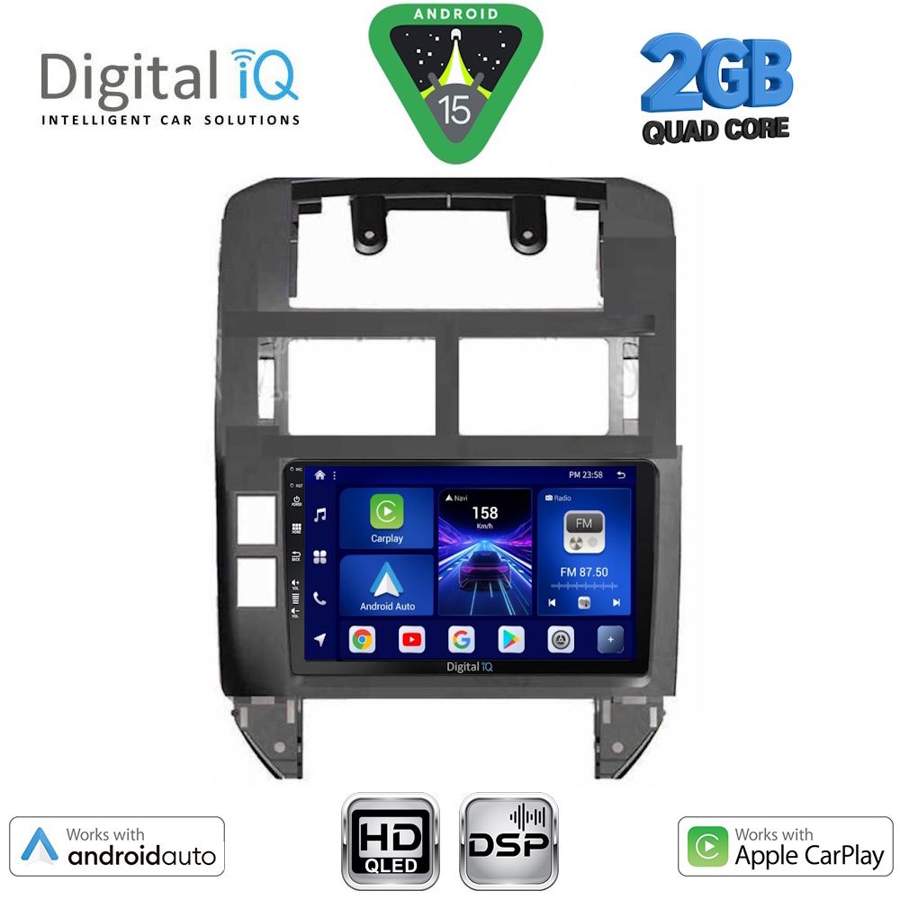 Βλησαρούλης Car Center - DIGITAL IQ BXC 3755_CPAA (9inc) MULTIMEDIA TABLET for VW POLO mod. 2002-2009