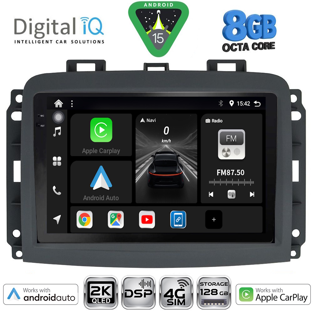Βλησαρούλης Car Center - DIGITAL IQ BXF 11132_CPAA (10inc) MULTIMEDIA TABLET for FIAT 500L mod. 2012-2024