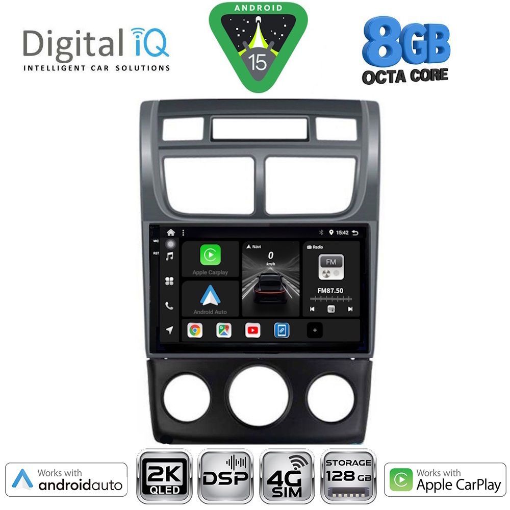Βλησαρούλης Car Center - DIGITAL IQ BXF 11324BL_CPAA (CLIMA+A/C) (9inc) MULTIMEDIA TABLET for KIA SPORTAGE mod. 2004-2010