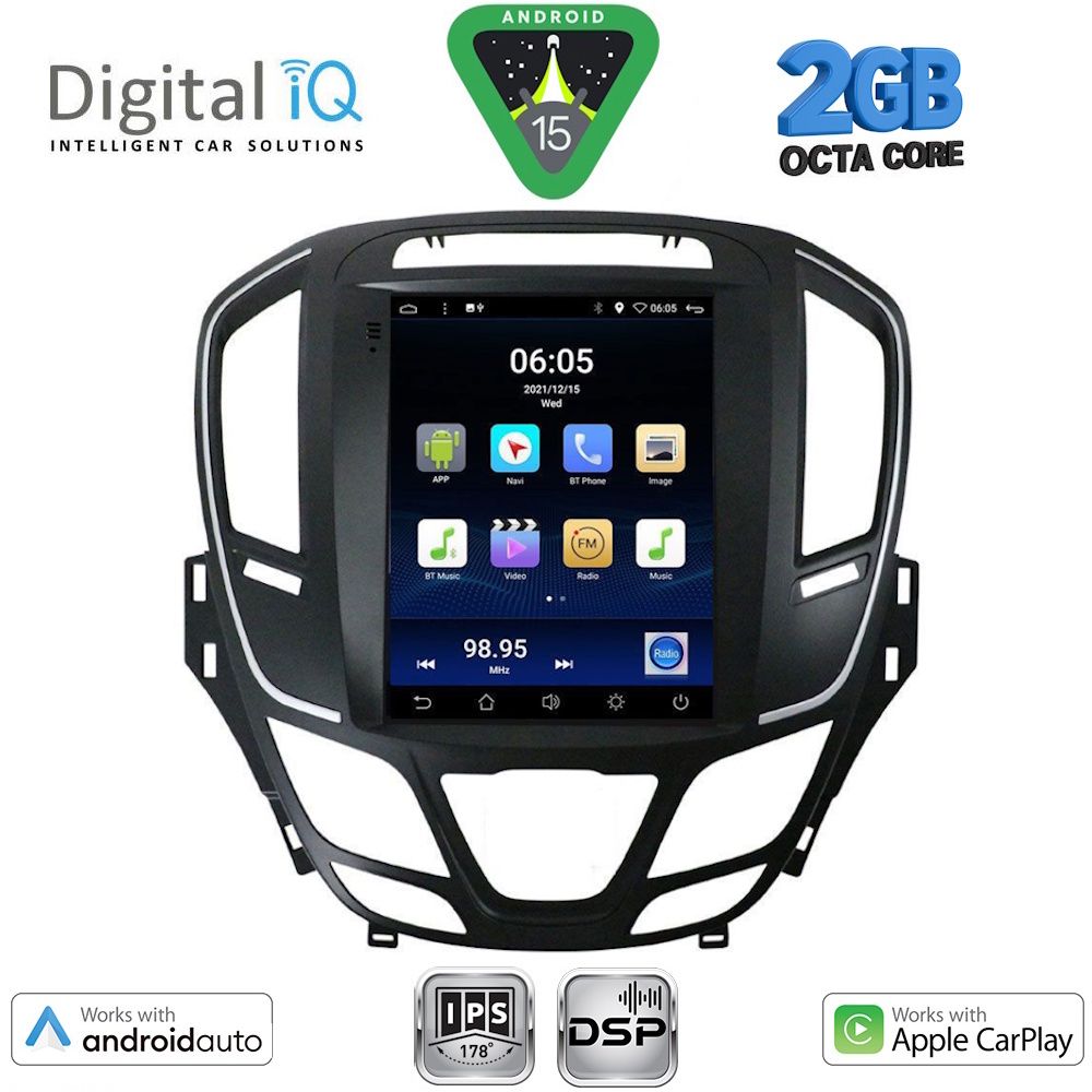 Βλησαρούλης Car Center - DIGITAL IQ BXF 5915_CPAA TESLA STYLE  for OPEL INSIGNIA II  2014-2017