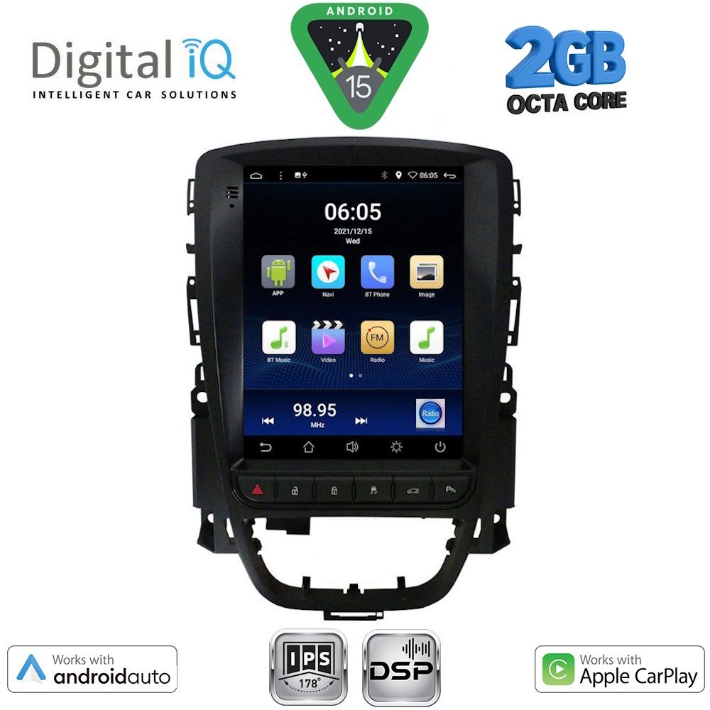 Βλησαρούλης Car Center - DIGITAL IQ BXF 5972_CPAA TESLA STYLE  for OPEL ASTRA J  2011-2016