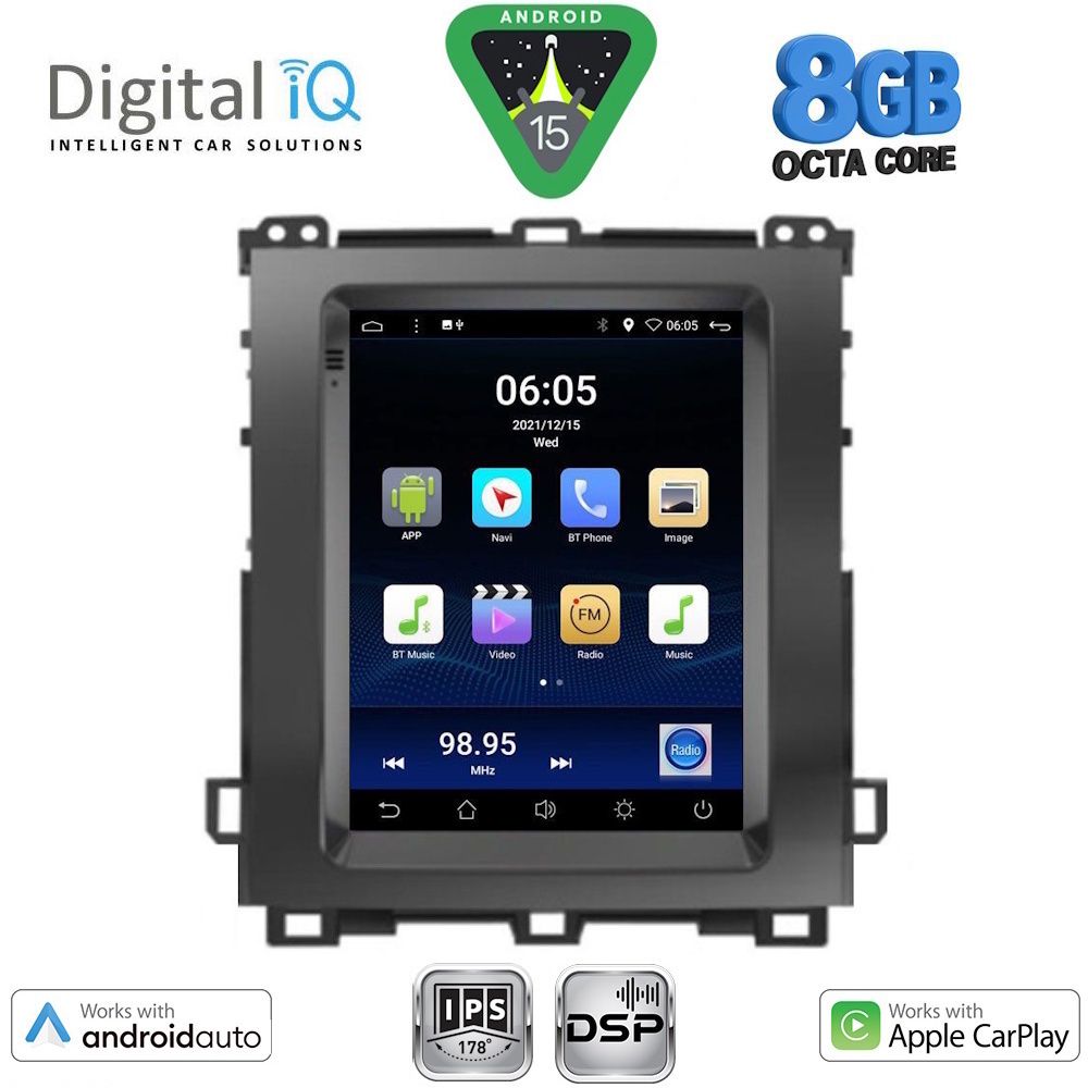 Βλησαρούλης Car Center - DIGITAL IQ BXF 7982_CPAA TESLA STYLE for TOYOTA LANDCRUISER mod. 2003-2009