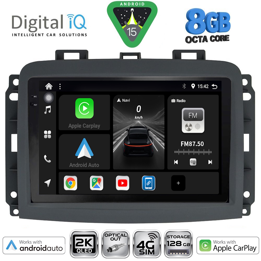 Βλησαρούλης Car Center - DIGITAL IQ BXK 20132_CPAA (10inc) MULTIMEDIA TABLET for FIAT 500L mod. 2012-2024