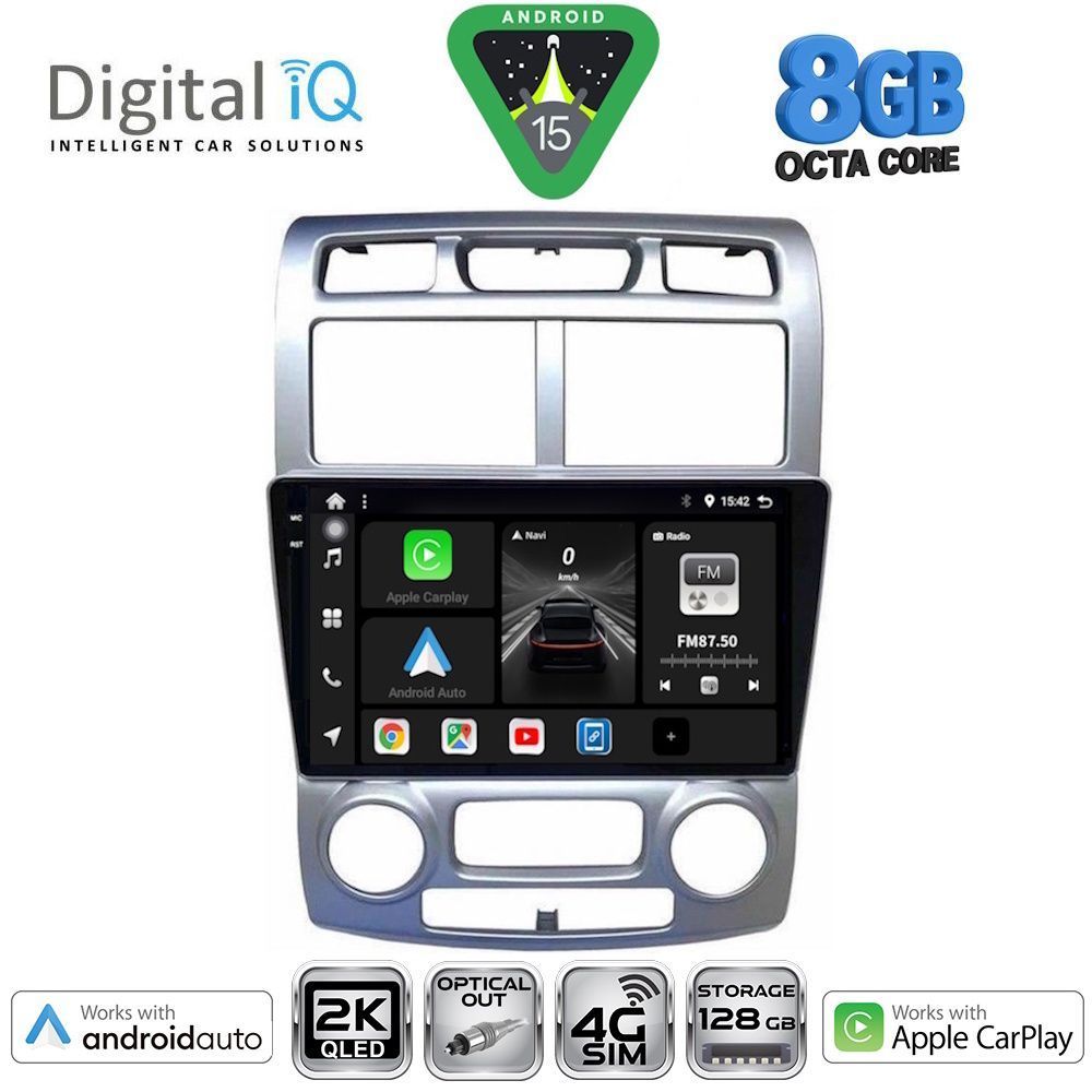 Βλησαρούλης Car Center - DIGITAL IQ BXK 20324SL_CPAA (CLIMA) (9inc) MULTIMEDIA TABLET for KIA SPORTAGE mod. 2004-2010