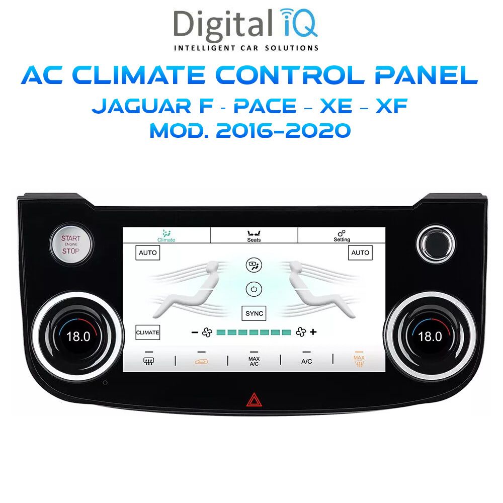 Βλησαρούλης Car Center - DIGITAL IQ FZ 2013_CL - TOUCHSCREEN CLIMATE CONTROL PANEL 7" for JAGUAR F - PACE - XE - XF mod. 2016-2020