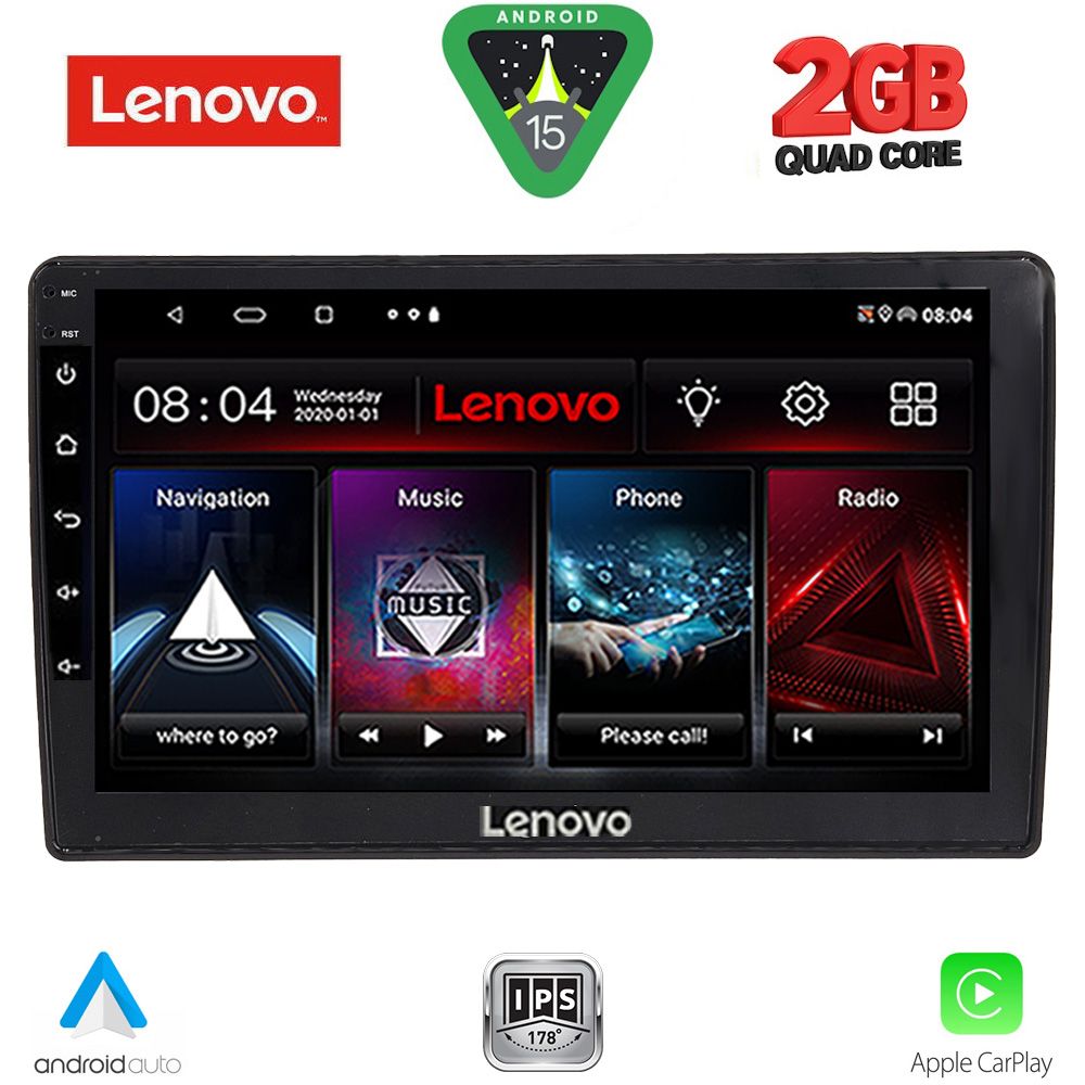 Βλησαρούλης Car Center - LENOVO LVD 2005_CPA (9inc) MULTIMEDIA TABLET for AUDI A4 mod. 2008-2015