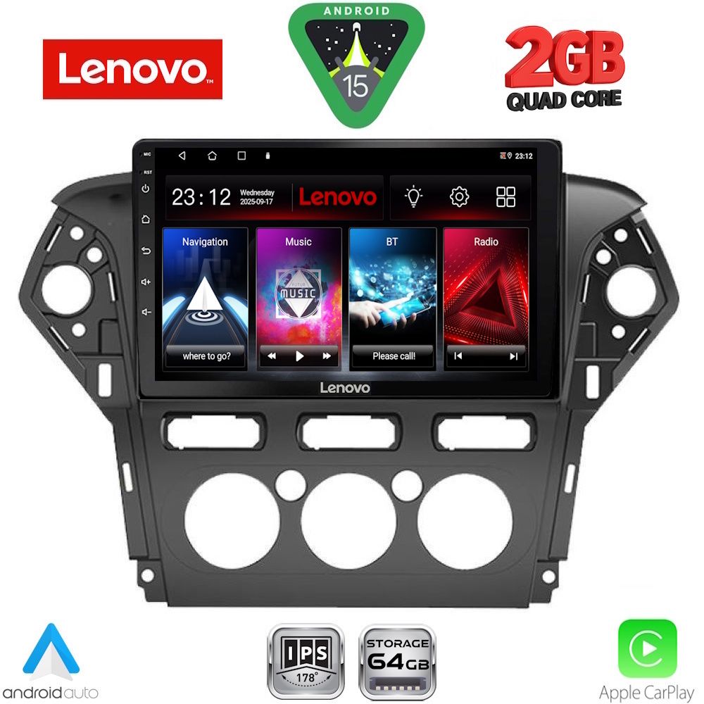 Βλησαρούλης Car Center - LENOVO LVD 2163_CPA A/C (10inc) MULTIMEDIA TABLET for FORD MONDEO mod. 2011-2013