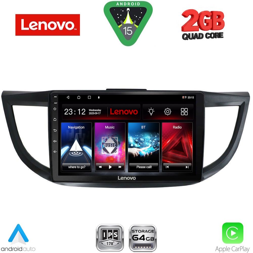 Βλησαρούλης Car Center - LENOVO LVD 2198_CPA (10inc) MULTIMEDIA TABLET for HONDA CRV mod. 2013-2017