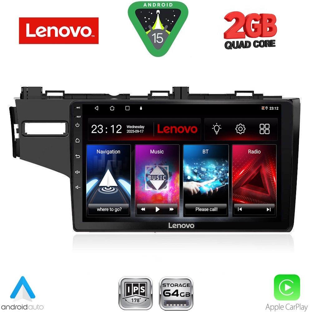 Βλησαρούλης Car Center - LENOVO LVD 2212_CPA (10inc) MULTIMEDIA TABLET for HONDA JAZZ mod. 2013-2019