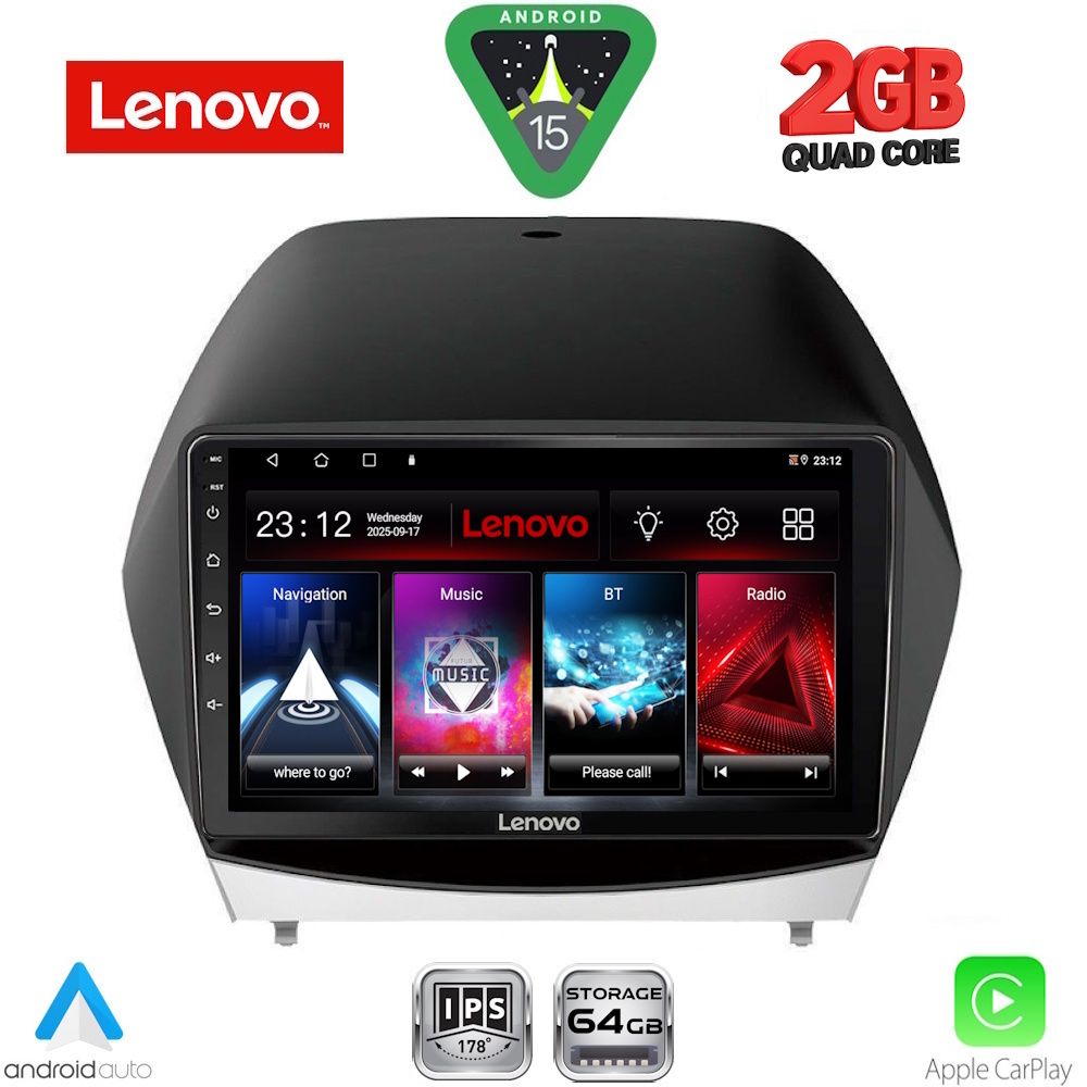 Βλησαρούλης Car Center - LENOVO LVD 2235_CPA (10inc) MULTIMEDIA TABLET for HYUNDAI iX35  mod. 2010-2015