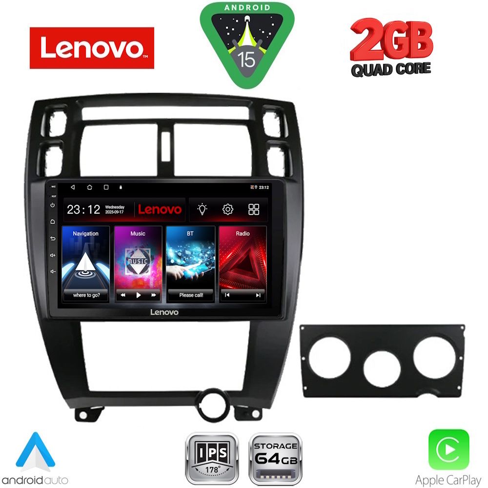Βλησαρούλης Car Center - LENOVO LVD 2241BL_CPA (10inc) MULTIMEDIA TABLET for HYUNDAI TUCSON mod. 2004-2010 (BLACK)