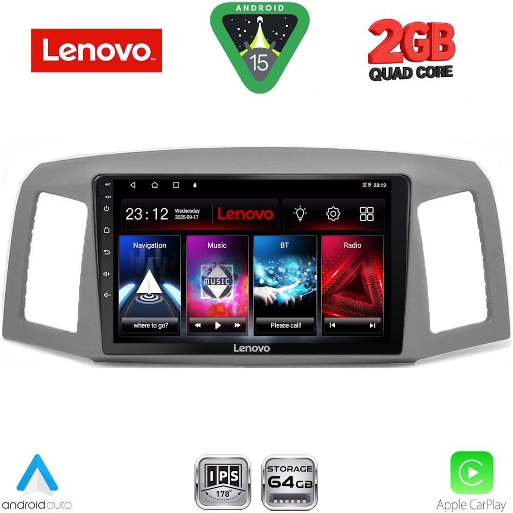 Βλησαρούλης Car Center - LENOVO LVD 2281_CPA (10inc) MULTIMEDIA TABLET for JEEP GRAND CHEROKEE mod. 2005-2007