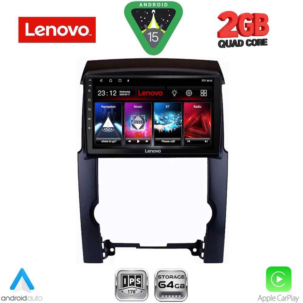 Βλησαρούλης Car Center - LENOVO LVD 2318_CPA (10inc) MULTIMEDIA TABLET for KIA SORENTO mod. 2009-2014