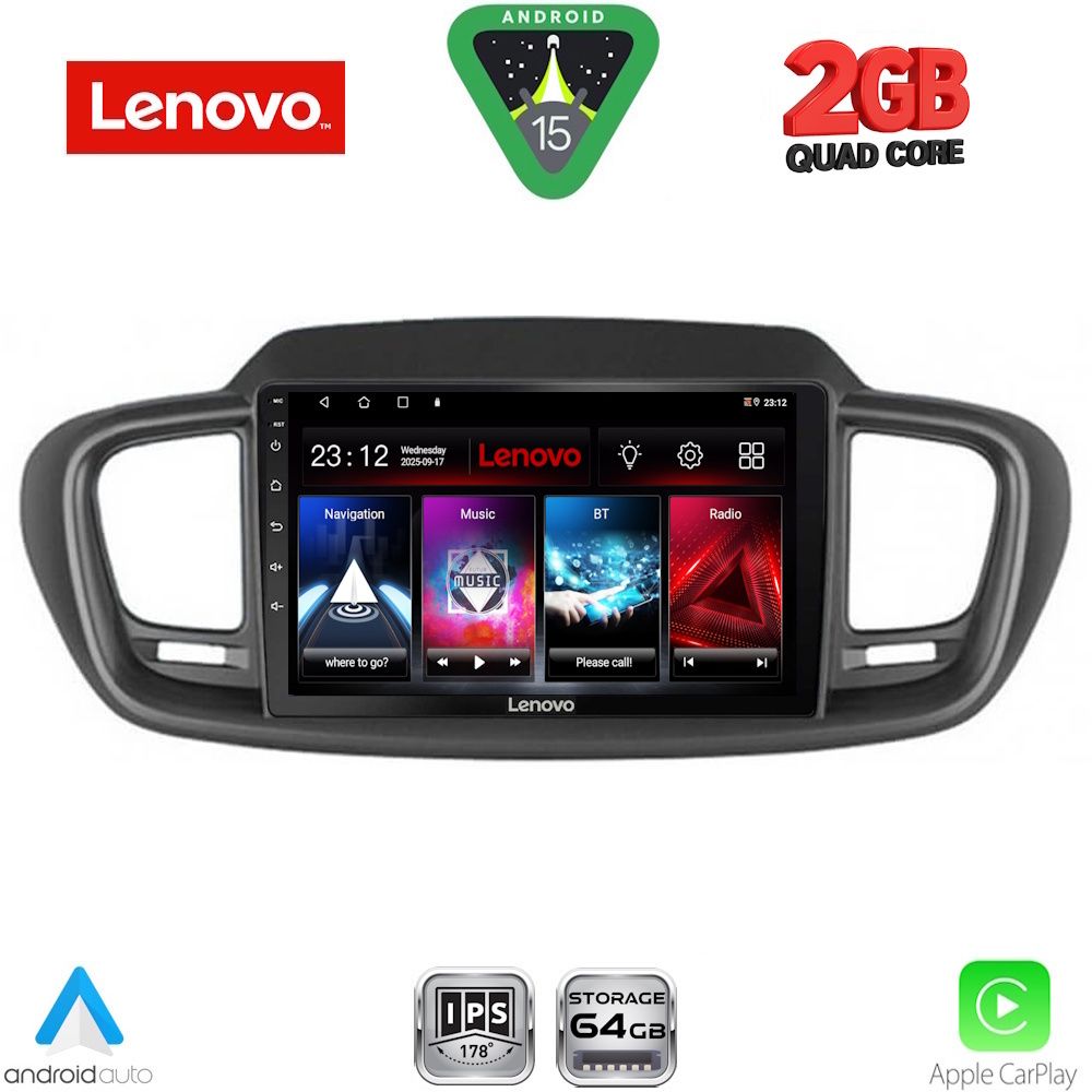 Βλησαρούλης Car Center - LENOVO LVD 2319_CPA (10inc) MULTIMEDIA TABLET for KIA SORENTO mod. 2014-2020