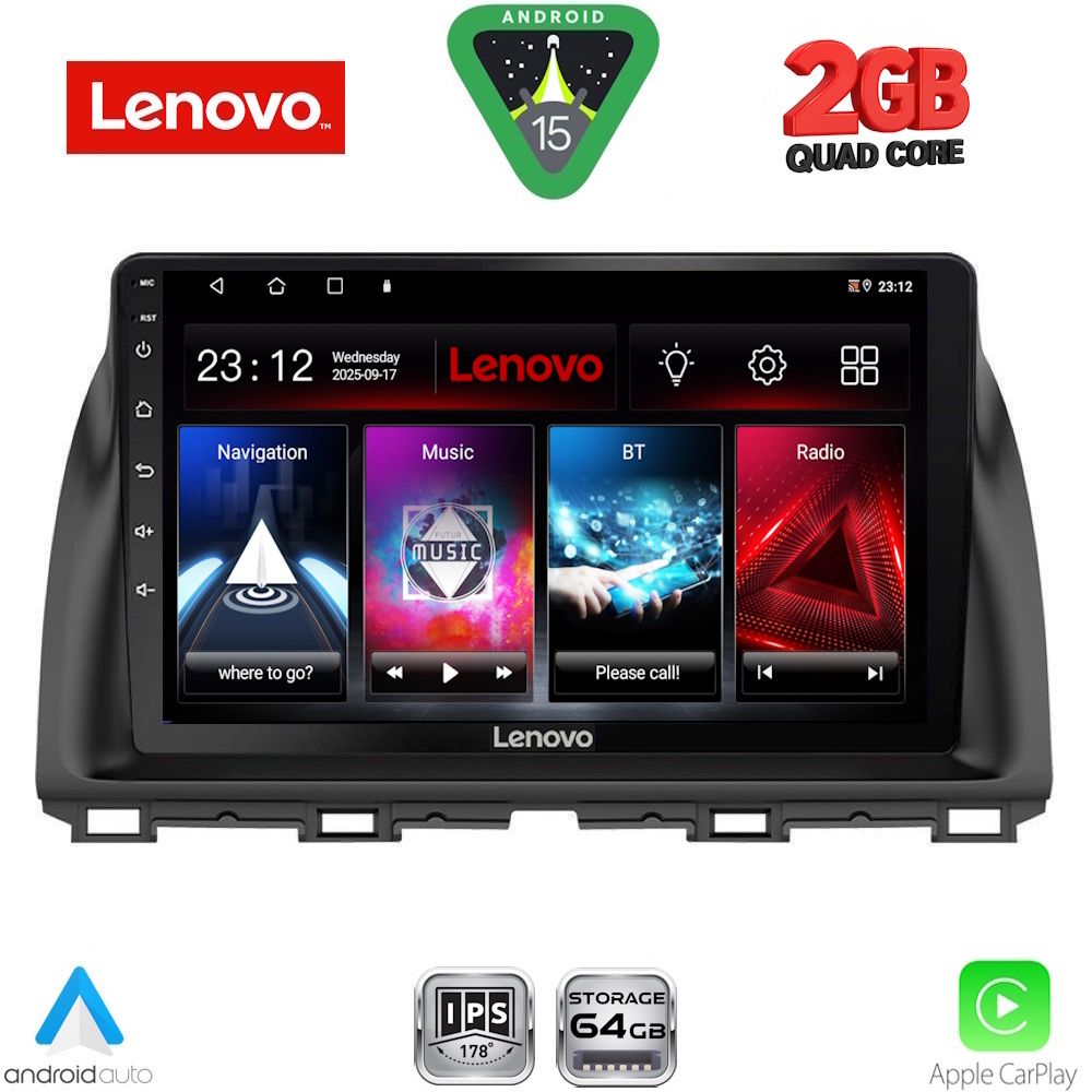 Βλησαρούλης Car Center - LENOVO LVD 2380_CPA (10inc) MULTIMEDIA TABLET for MAZDA CX5 mod. 2013-2017
