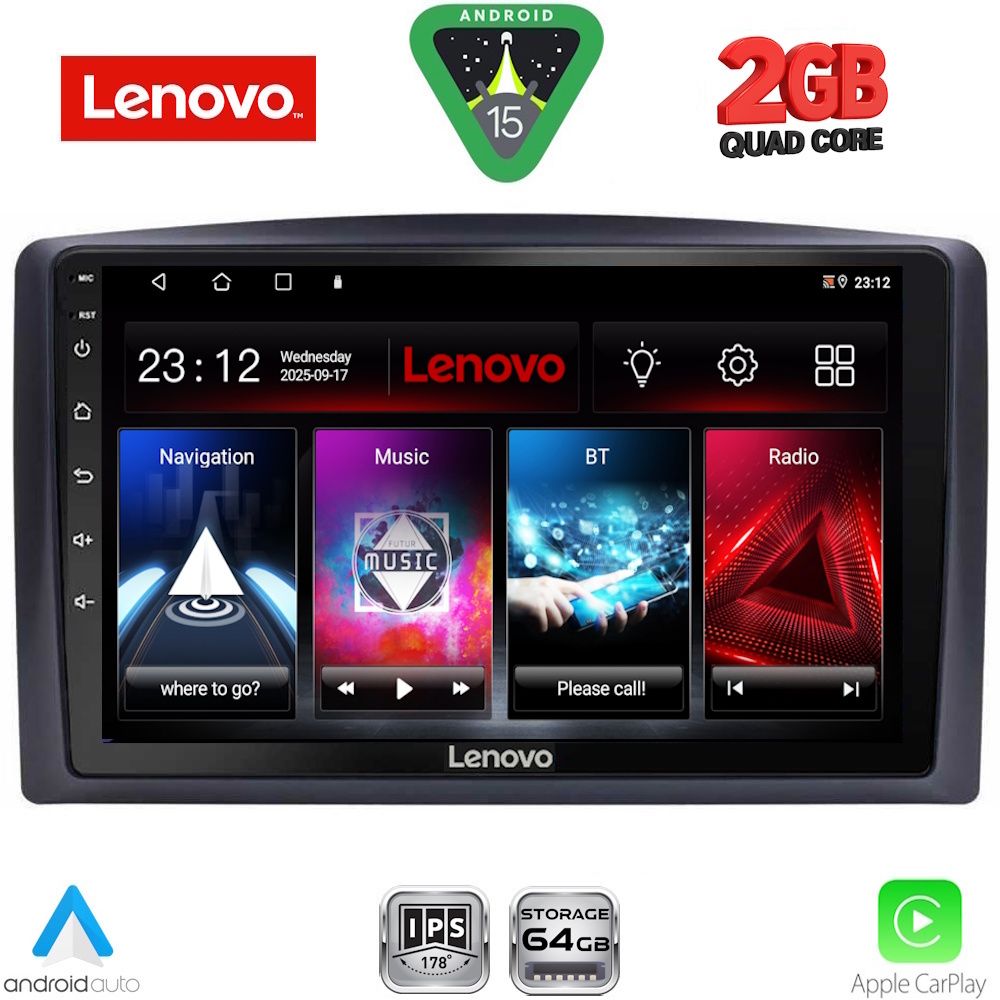 Βλησαρούλης Car Center - LENOVO LVD 2421_CPA (10inc) MULTIMEDIA TABLET for MERCEDES VITO – VIANO  (W447) mod. 2015-2022