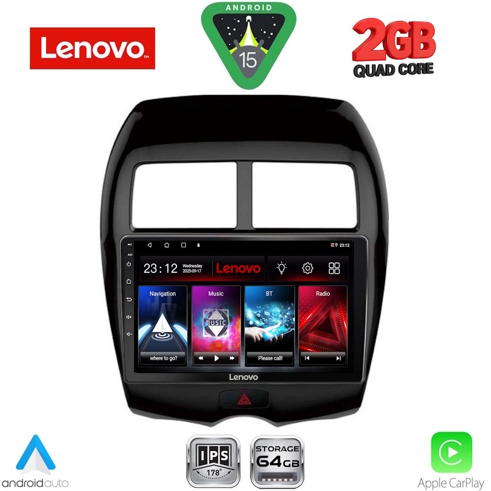 Βλησαρούλης Car Center - LENOVO LVD 2430_CPA (10inc) MULTIMEDIA TABLET for MITSUBISHI ASX mod. 2009-2020 - PEUGEOT 4008 mod. 2012-2018