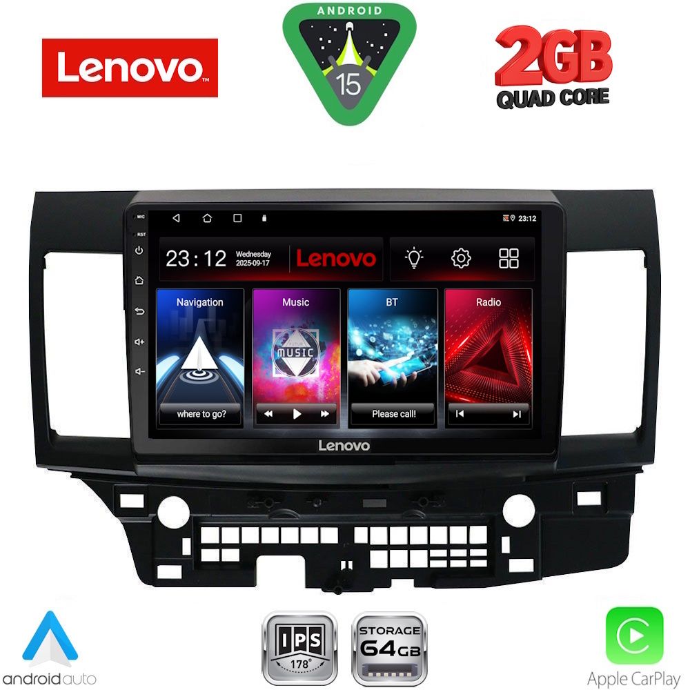 Βλησαρούλης Car Center - LENOVO LVD 2434_CPA (10inc) MULTIMEDIA TABLET for MITSUBISHI LANCER mod. 2008-2017