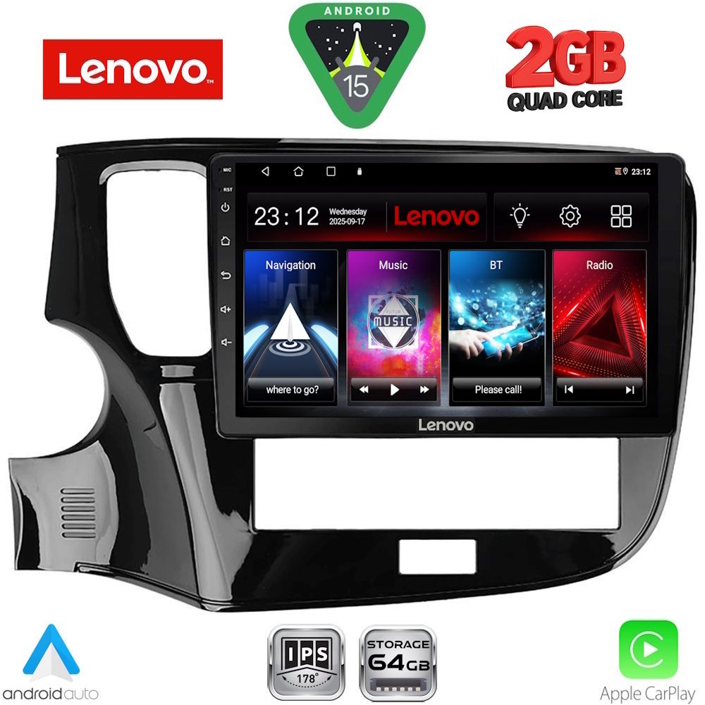 Βλησαρούλης Car Center - LENOVO LVD 2440_CPA (10inc) MULTIMEDIA TABLET for MITSUBISHI OUTLANDER mod. 2020-2022