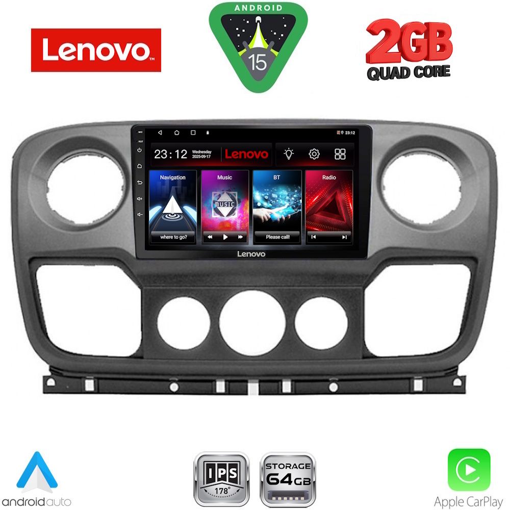 Βλησαρούλης Car Center - LENOVO LVD 2463_CPA (10inc) MULTIMEDIA TABLET for NISSAN NV400 - OPEL MOVANO - RENAULT MASTER mod. 2010-2020