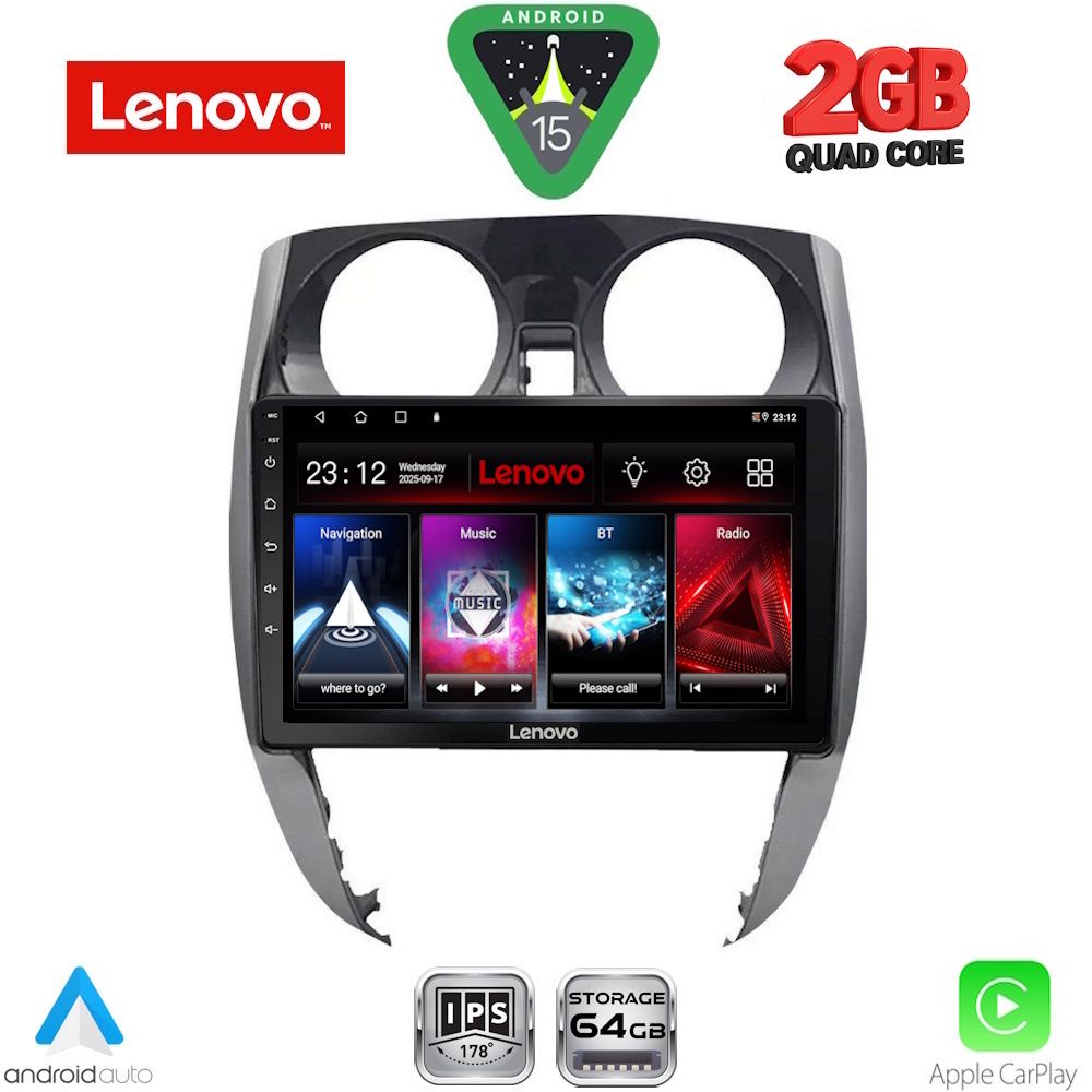 Βλησαρούλης Car Center - LENOVO LVD 2464_CPA (10inc) MULTIMEDIA TABLET for NISSAN NOTE mod. 2012-2020