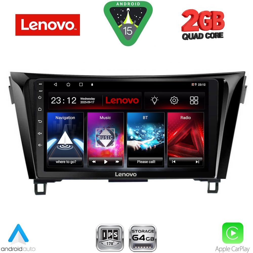 Βλησαρούλης Car Center - LENOVO LVD 2468_CPA (10inc) MULTIMEDIA TABLET for NISSAN QASHQAI - XTRAIL mod. 2014-2021