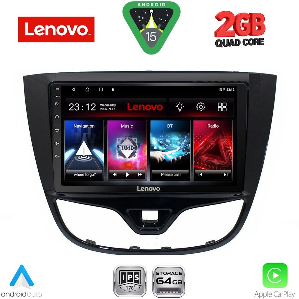 Βλησαρούλης Car Center - LENOVO LVD 2489_CPA (10inc) MULTIMEDIA TABLET for OPEL KARL mod. 2014-2019