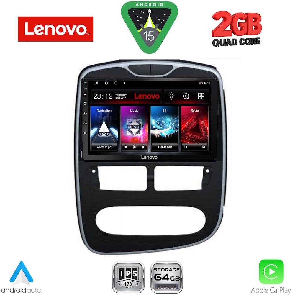 Βλησαρούλης Car Center - LENOVO LVD 2544_CPA (10inc) MULTIMEDIA TABLET for RENAULT CLIO mod. 2012-2015