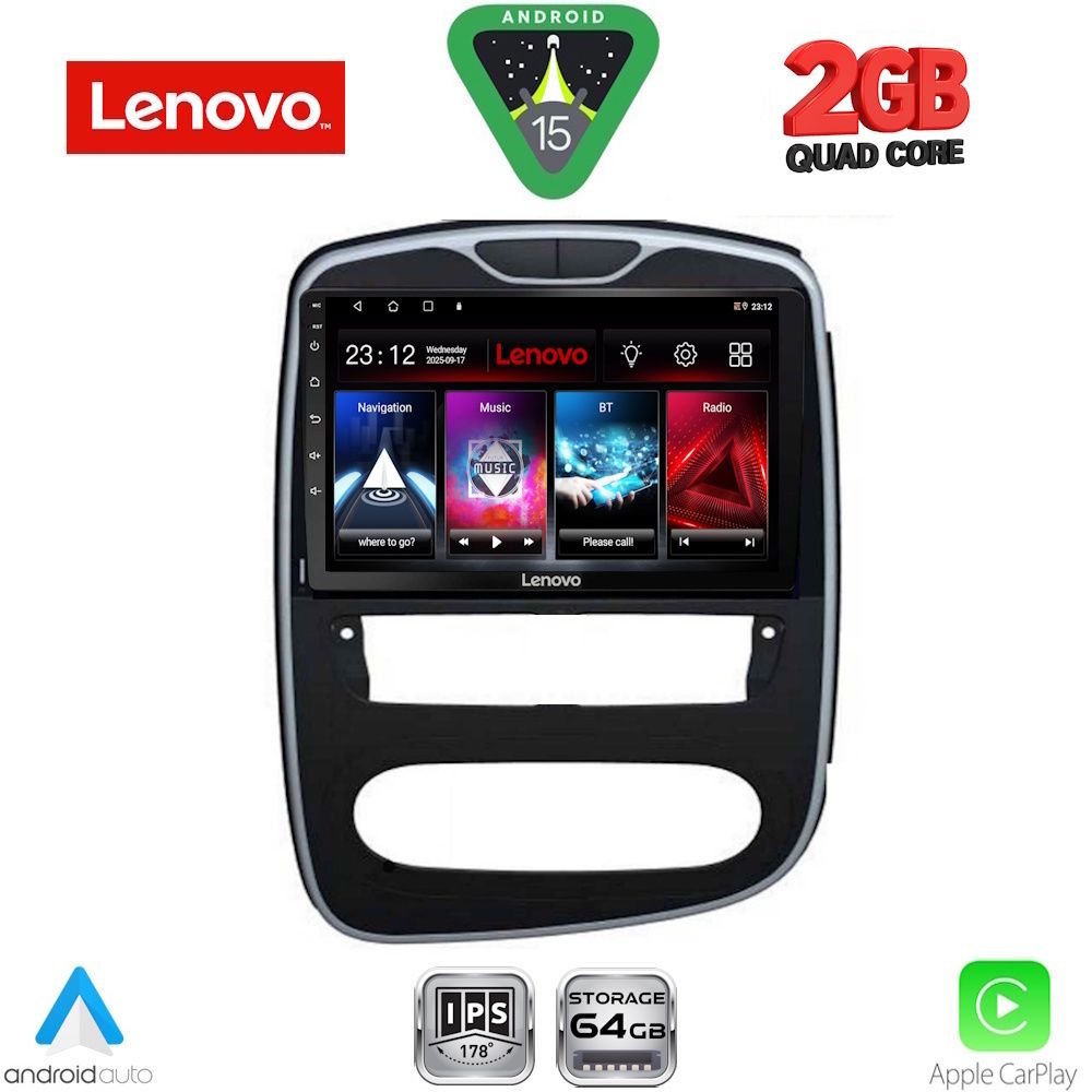 Βλησαρούλης Car Center - LENOVO LVD 2545_CPA (10inc) MULTIMEDIA TABLET for RENAULT CLIO mod. 2016-2019