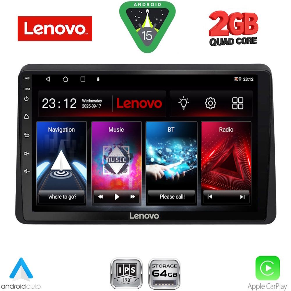 Βλησαρούλης Car Center - LENOVO LVD 2553_CPA (10inc) MULTIMEDIA TABLET for NISSAN NV400 – OPEL MOVANO – RENAULT MASTER mod. 2020-2026