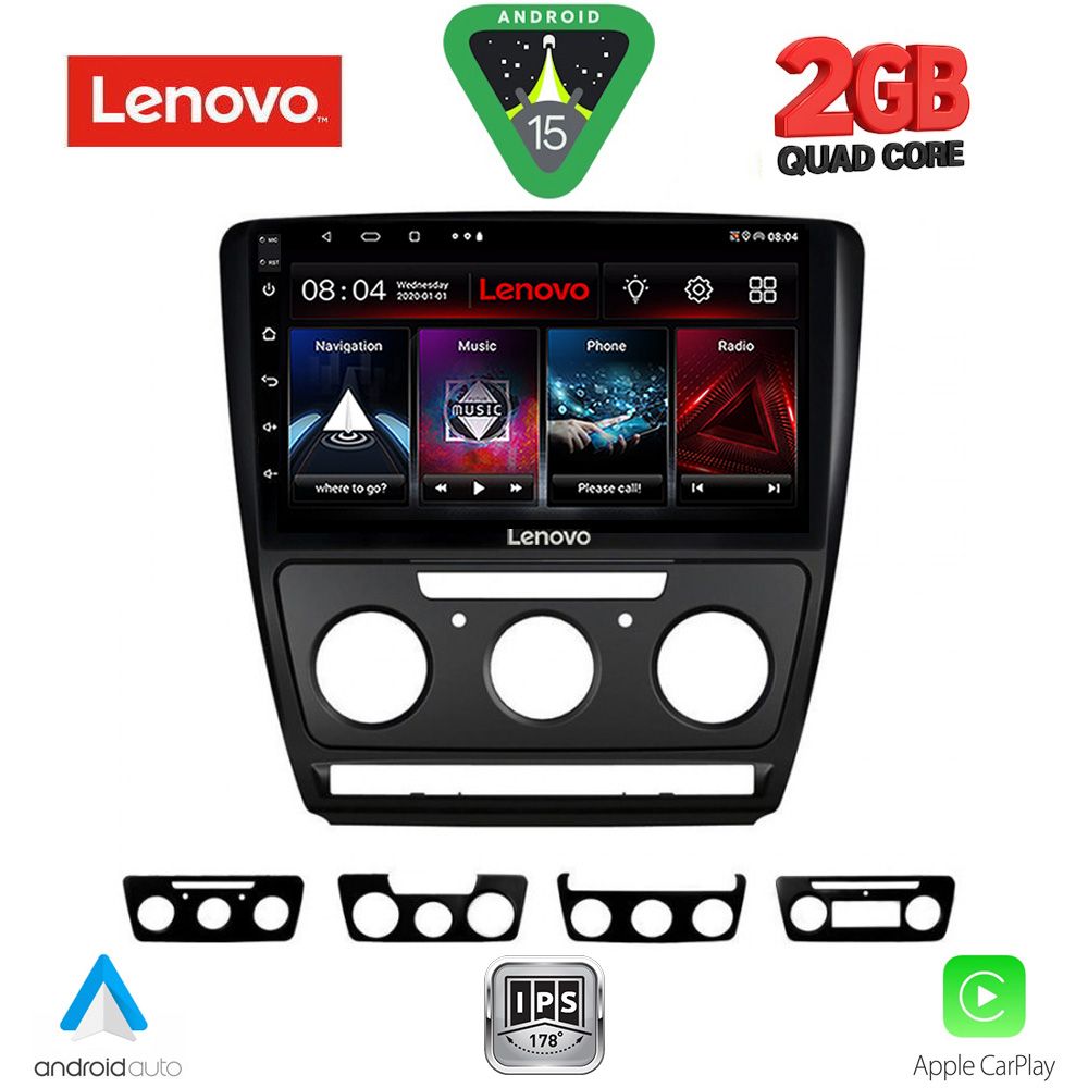 Βλησαρούλης Car Center - LENOVO LVD 2595BL_CPA (10inc) MULTIMEDIA TABLET for SKODA OCTAVIA 5 mod. 2005-2012 (BLACK)