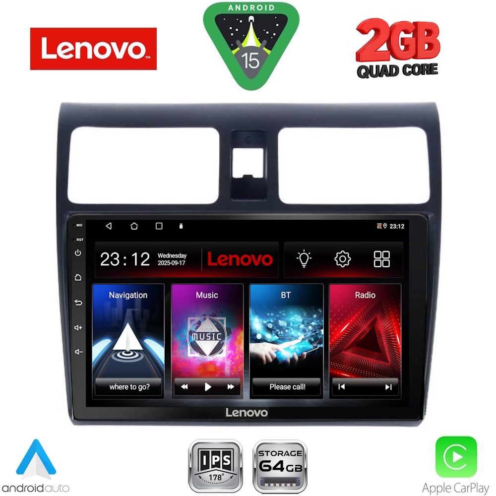 Βλησαρούλης Car Center - LENOVO LVD 2684_CPA (10inc) MULTIMEDIA TABLET for SUZUKI SWIFT mod. 2005-2011