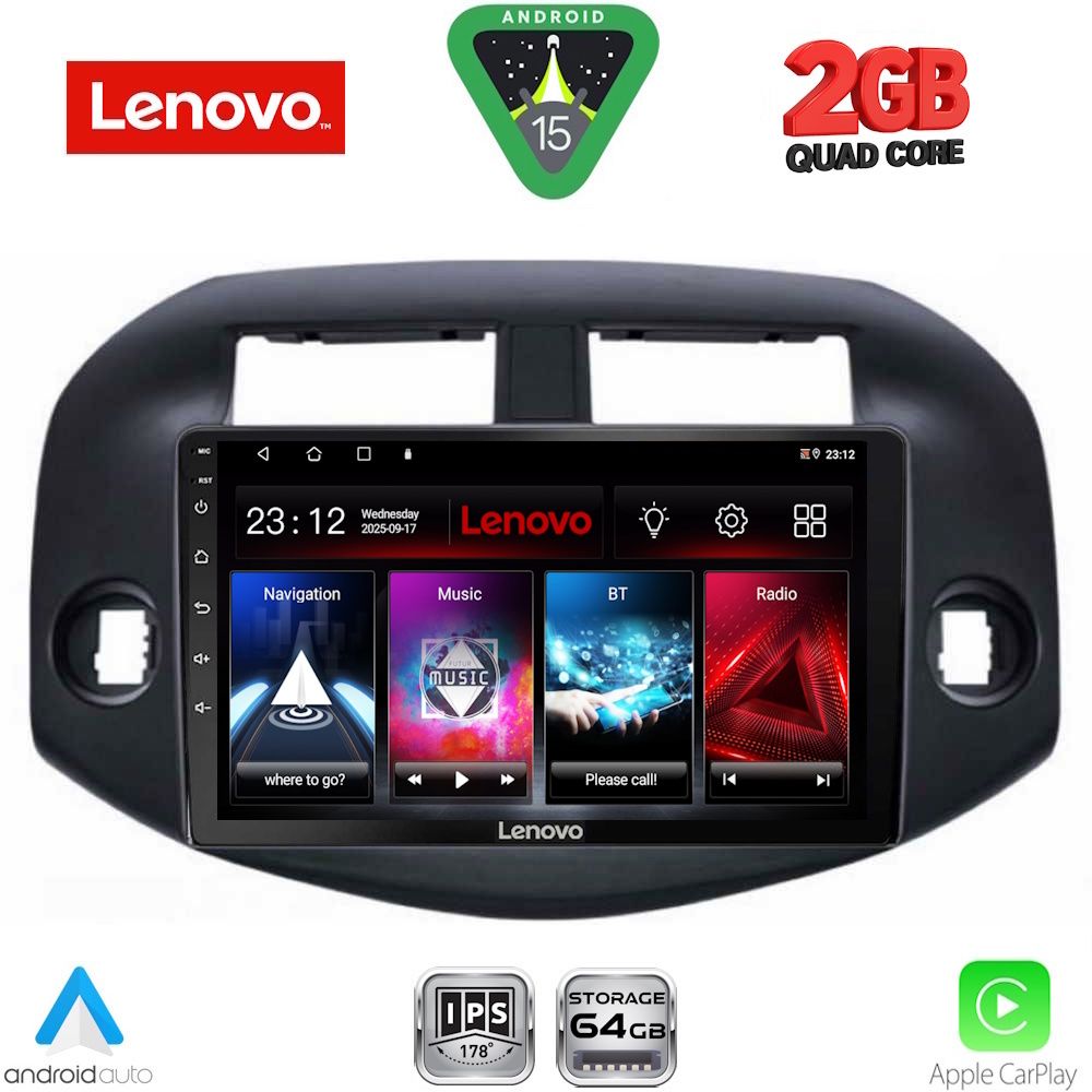 Βλησαρούλης Car Center - LENOVO LVD 2732_CPA (10inc) MULTIMEDIA TABLET for TOYOTA RAV 4 mod. 2006-2012