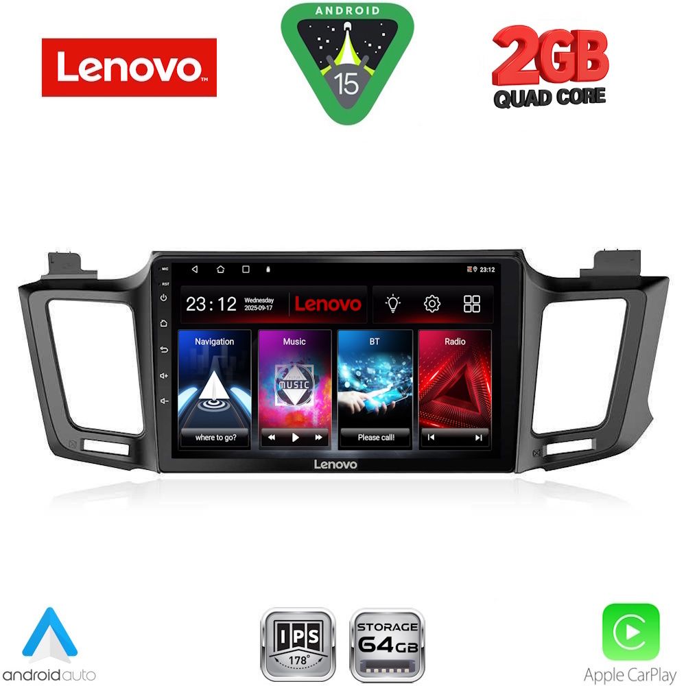 Βλησαρούλης Car Center - LENOVO LVD 2733_CPA (10inc) MULTIMEDIA TABLET for TOYOTA RAV 4 mod. 2013-2019