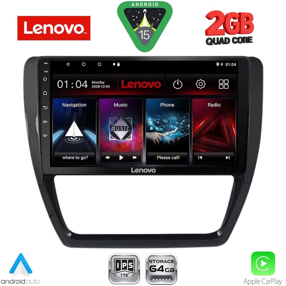 Βλησαρούλης Car Center - LENOVO LVD 2741_CPA (10inc) MULTIMEDIA TABLET for VW JETTA mod. 2010-2016