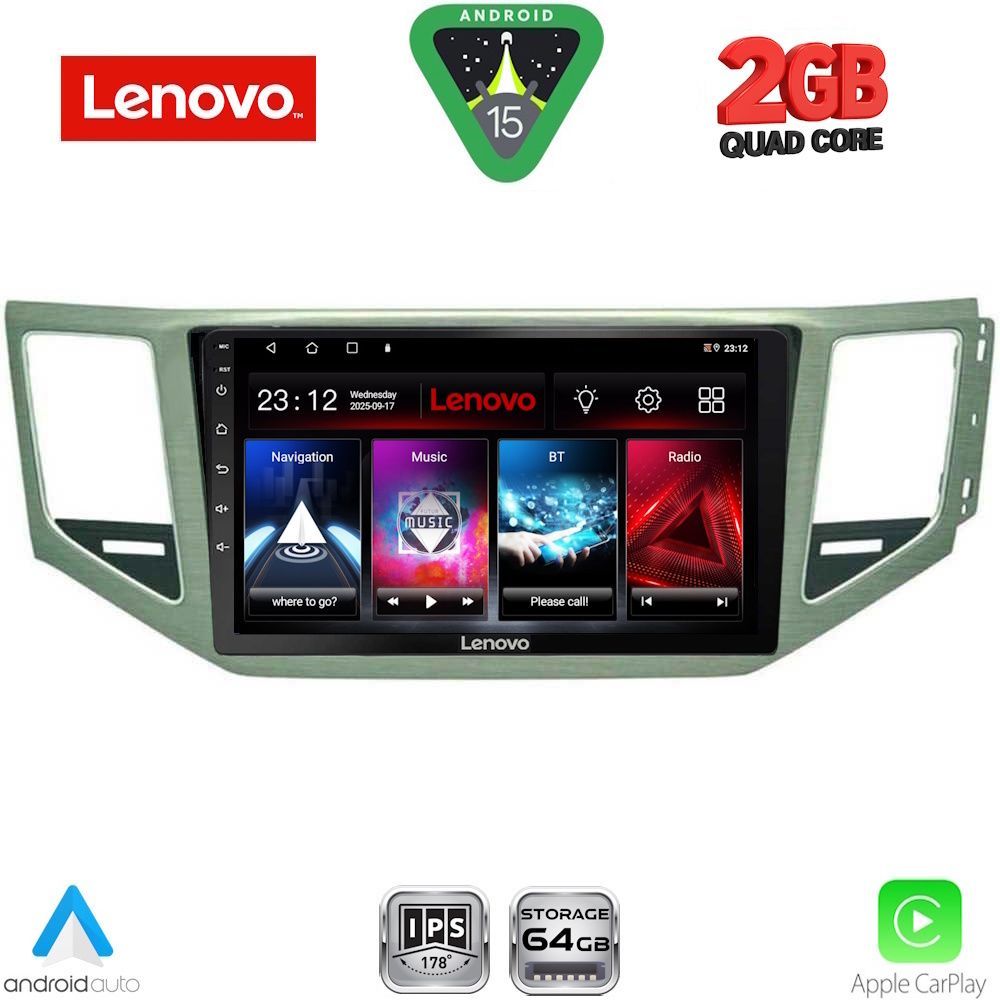 Βλησαρούλης Car Center - LENOVO LVD 2745_CPA (SL) (10inc) MULTIMEDIA TABLET for VW GOLF SPORTSVAN mod. 2014-2021