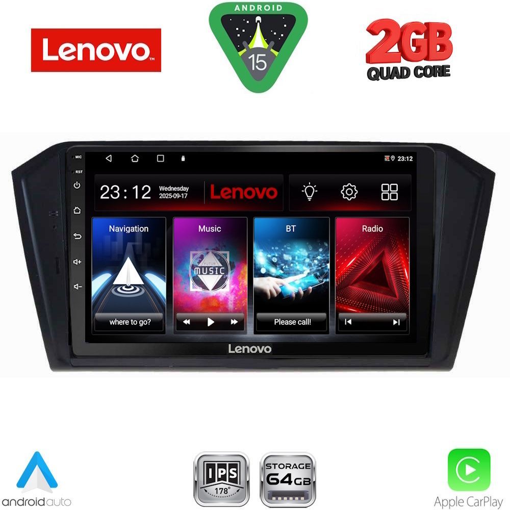 Βλησαρούλης Car Center - LENOVO LVD 2750_CPA (10inc) MULTIMEDIA TABLET for VW PASSAT mod. 2016-2023