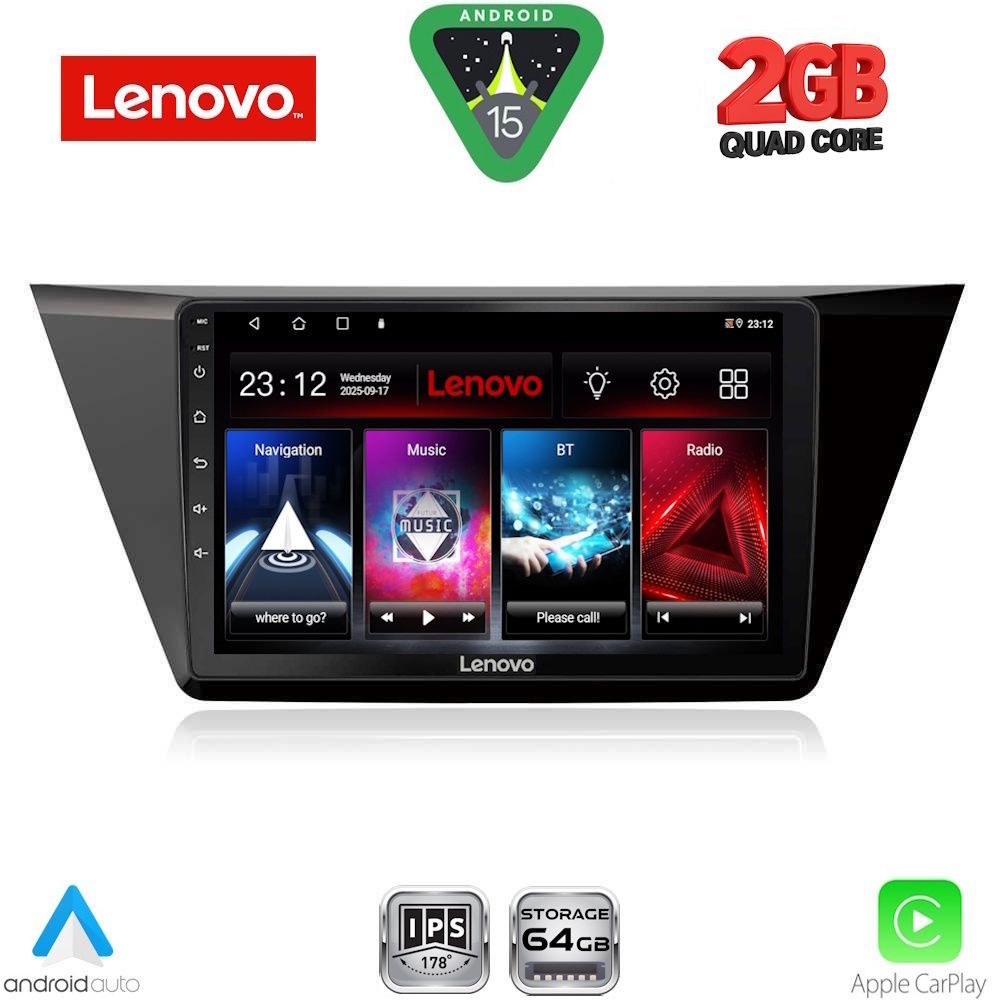 Βλησαρούλης Car Center - LENOVO LVD 2769_CPA (10inc) MULTIMEDIA TABLET for VW TOURAN mod. 2016-2026