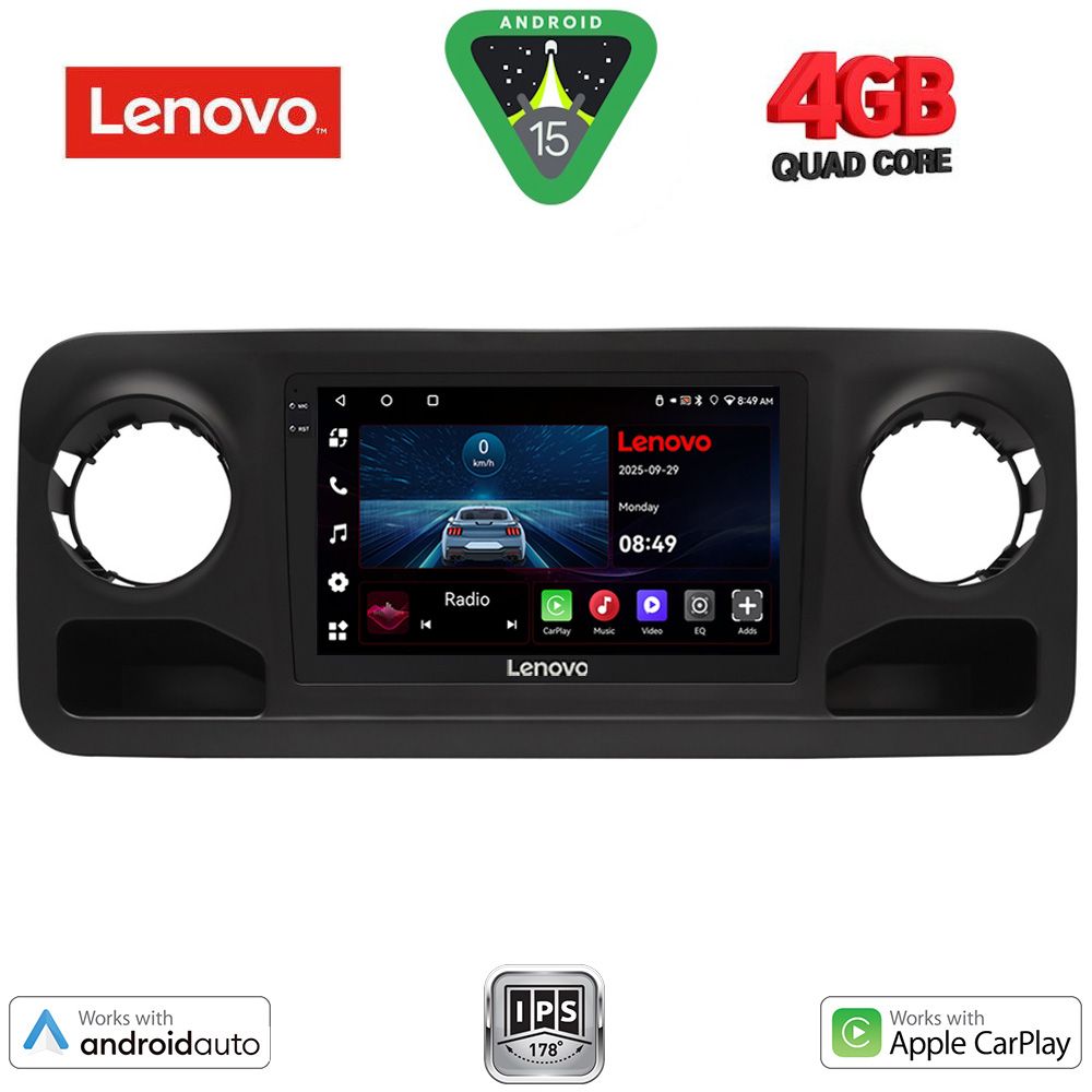 Βλησαρούλης Car Center - LENOVO LVE 8424_CPAA (10inc) MULTIMEDIA TABLET for MERCEDES SPRINTER mod. 2018-2026