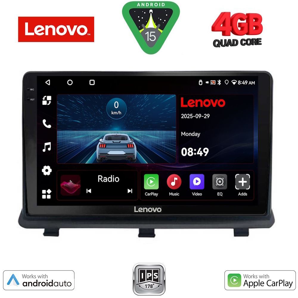 Βλησαρούλης Car Center - LENOVO LVE 8480_CPAA (9inc) MULTIMEDIA TABLET for OPEL ANTARA mod. 2006-2016