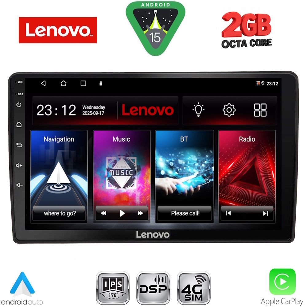 Βλησαρούλης Car Center - LENOVO LVF 5005_CPA (10inc) MULTIMEDIA TABLET for AUDI A4 mod. 2008-2015