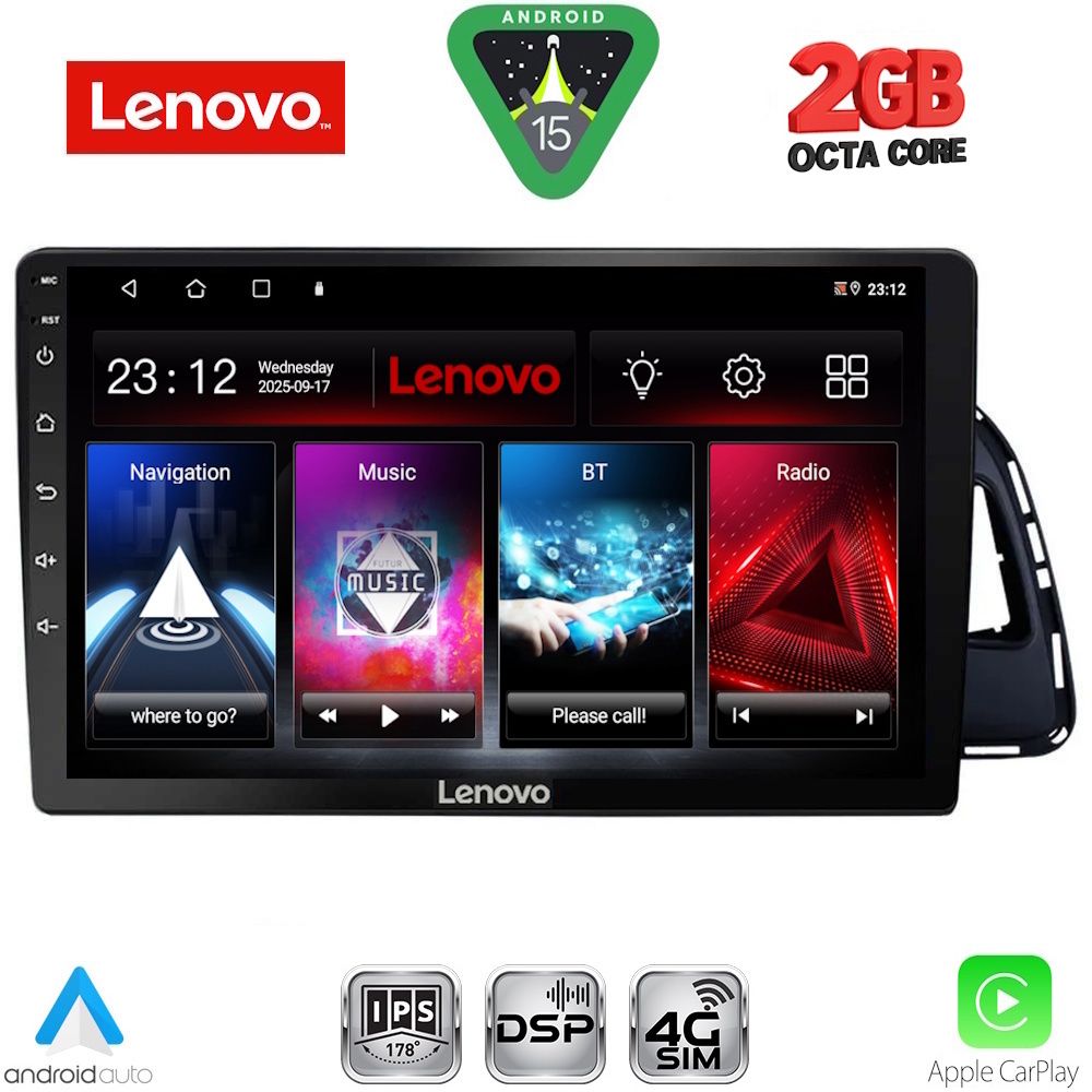 Βλησαρούλης Car Center - LENOVO LVF 5015_CPA (10inc) MULTIMEDIA TABLET for AUDI Q5 mod. 2010-2018