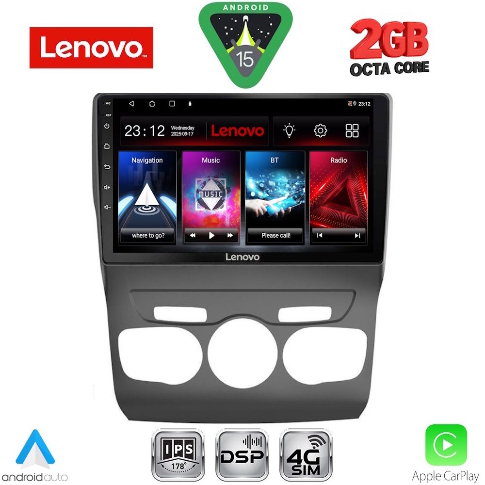 Βλησαρούλης Car Center - LENOVO LVF 5085_CPA (10inc) MULTIMEDIA TABLET for CITROEN C4 -DS4 mod. 2011-2018