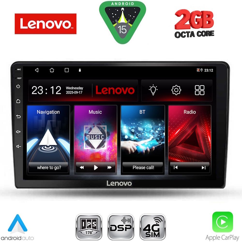Βλησαρούλης Car Center - LENOVO LVF 5155_CPA (10inc) MULTIMEDIA TABLET for FORD FIESTA mod. 2018-2026