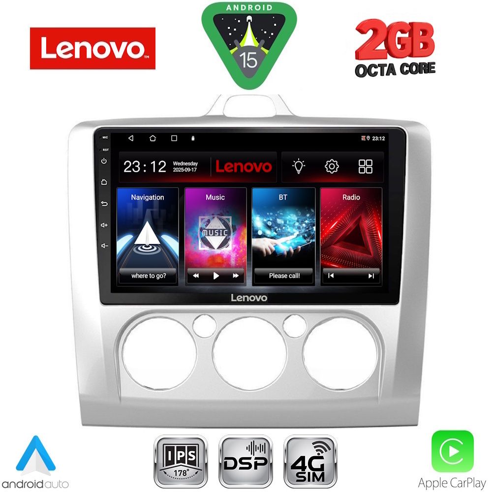 Βλησαρούλης Car Center - LENOVO LVF 5156_CPA A/C (9inc) MULTIMEDIA TABLET for FORD FOCUS mod. 2005-2012