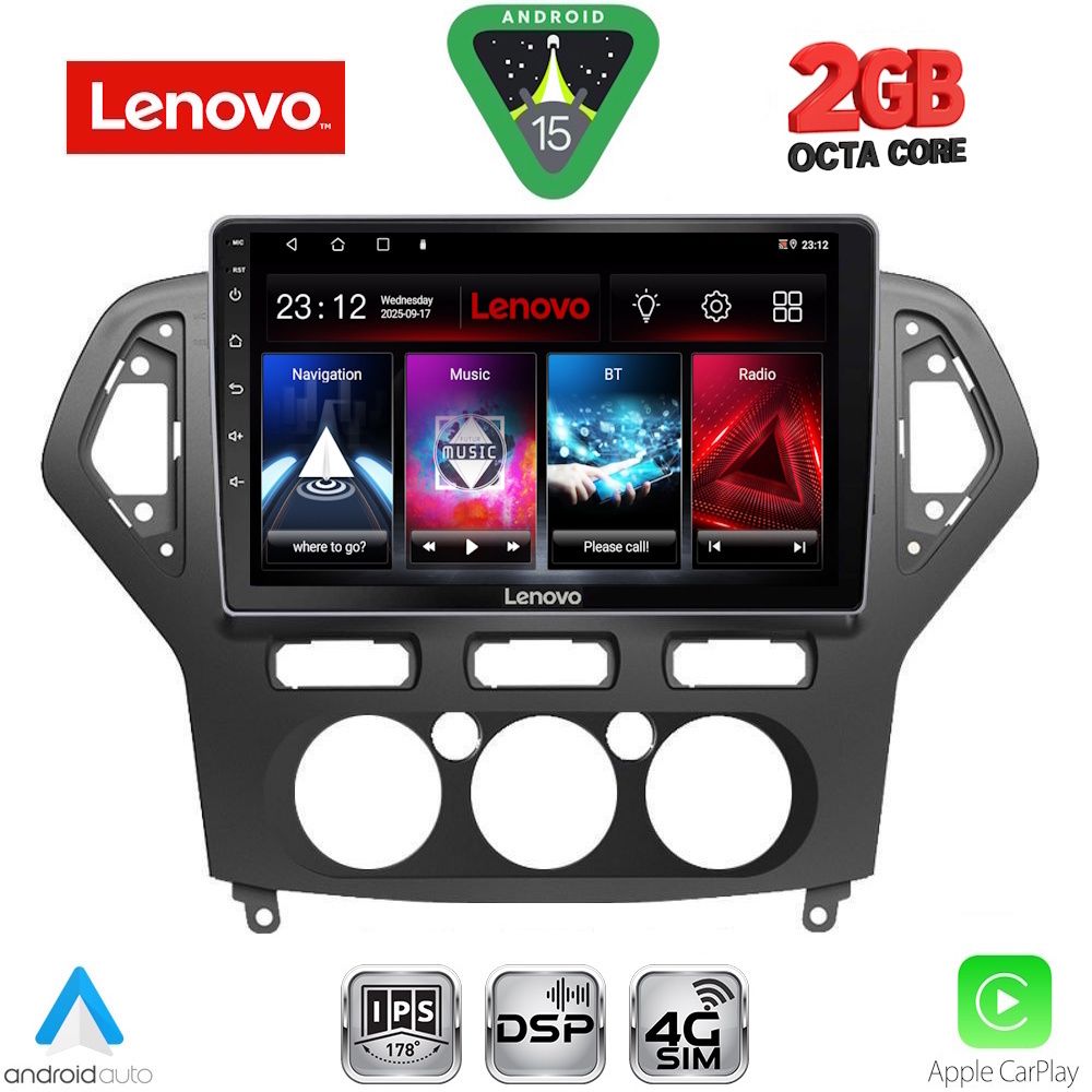 Βλησαρούλης Car Center - LENOVO LVF 5162_CPA A/C (10inc) MULTIMEDIA TABLET for FORD MONDEO mod. 2007-2011