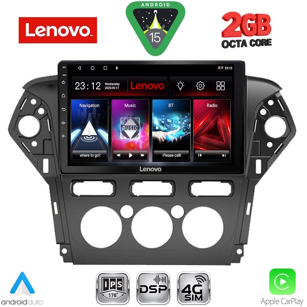 Βλησαρούλης Car Center - LENOVO LVF 5163_CPA A/C (10inc) MULTIMEDIA TABLET for FORD MONDEO mod. 2011-2013