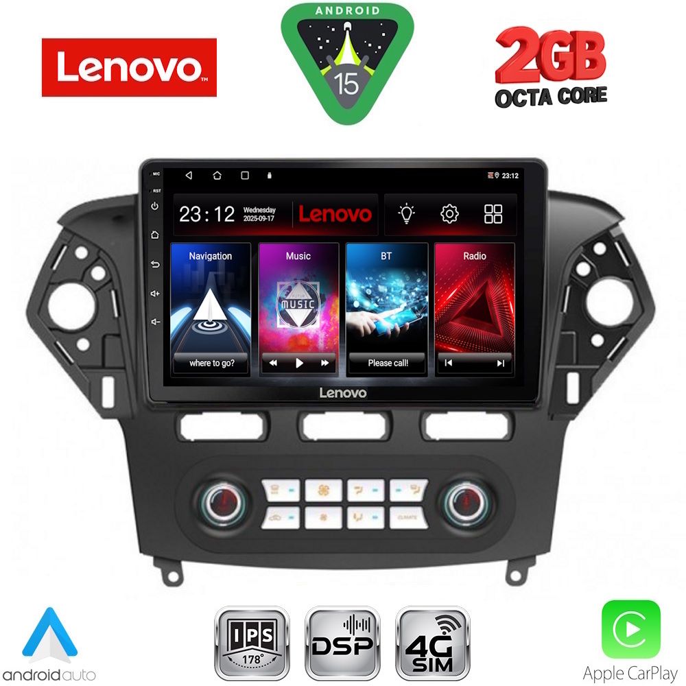 Βλησαρούλης Car Center - LENOVO LVF 5163_CPA CLIMA (10inc) MULTIMEDIA TABLET for FORD MONDEO mod. 2011-2013
