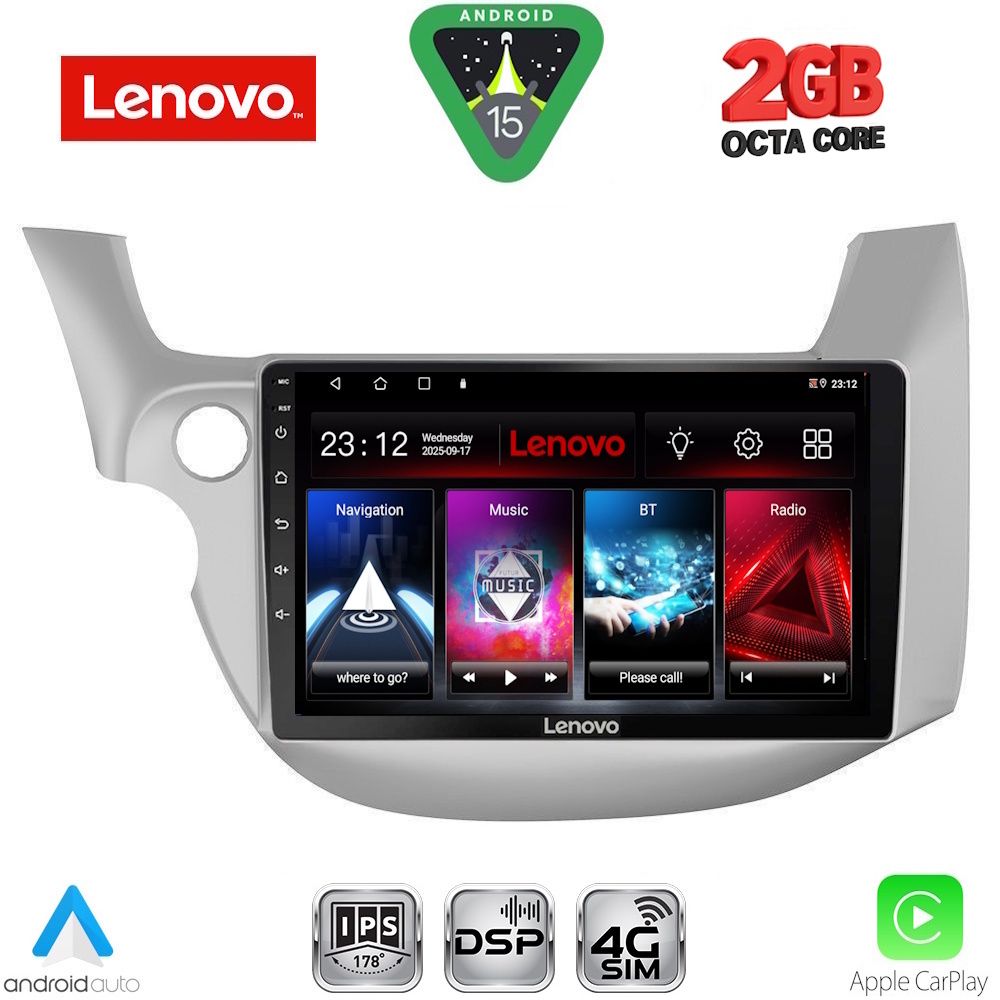 Βλησαρούλης Car Center - LENOVO LVF 5211_CPA (10inc) MULTIMEDIA TABLET for HONDA JAZZ mod. 2008-2012
